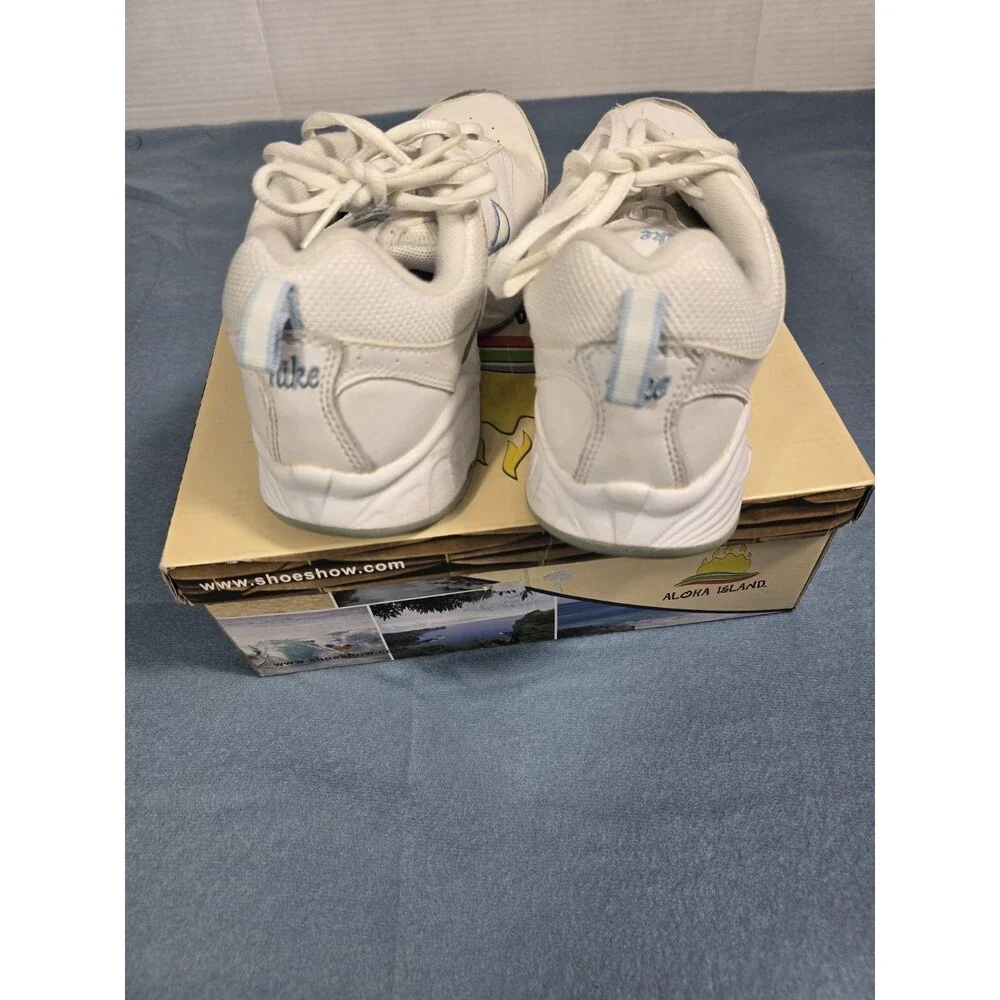 Nike White Rolling Rail Blue Embroidered 2013 Women's Size 7